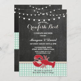 Convite Verificação de Festa de noivado de Lagosta