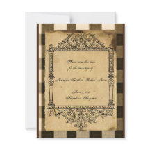 Verificações Rústicas em Preto e Sépia de Campo - 