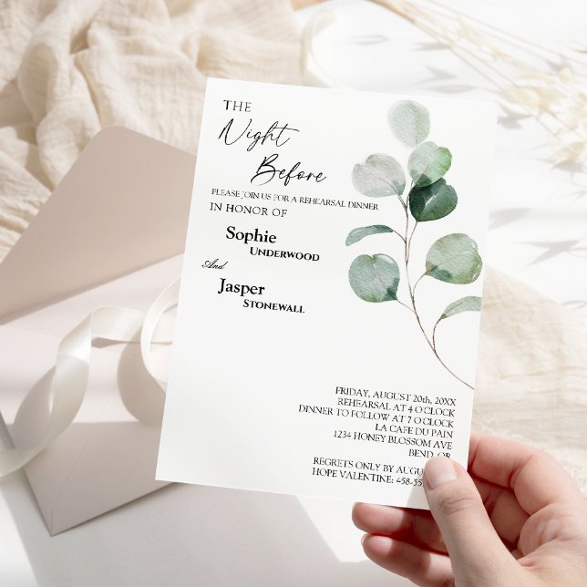 Convite Vermelhidão Moderna Noite Branca Antes Do Ensaio (Criador carregado)