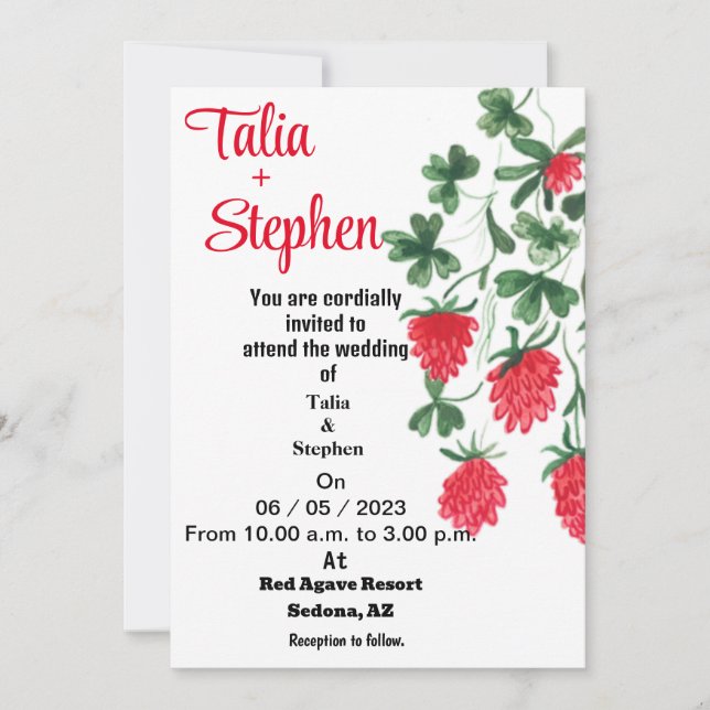 Convite Vermelho (Frente)