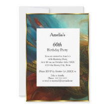 Vermelho Abstrato de Festa de aniversário clássico