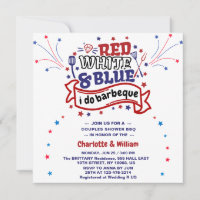 Vermelho Branco e Azul eu faço Churrasco Casal Chu