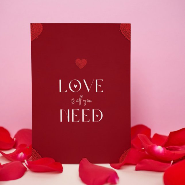 Convite Vermelho, Branco, O Amor É Tudo O Que Você Precisa (Criador carregado)