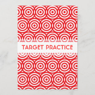 Convite Vermelho Brilhante de Evento do Clube de Arqueiros