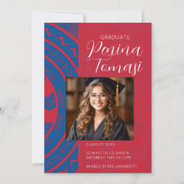 Convite Vermelho e Azul