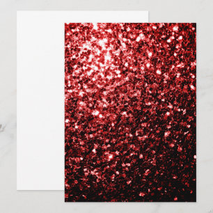 Convite Vermelho Escuro brilho Glitter glamour
