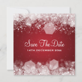 Convite Vermelho Noturno casamento no inverno