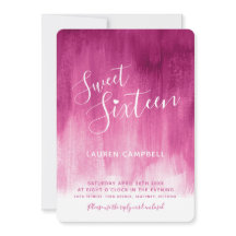 Vermelho rosa, arte moderna, doce dezesseis convit