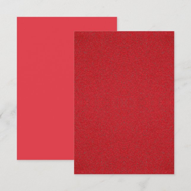 Convite Vermelho Tomate Texturizado – Personalizáv (Frente/Verso)