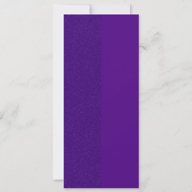 Convite Vertical Púrpura de Dois Tom - Personalizá (Frente)
