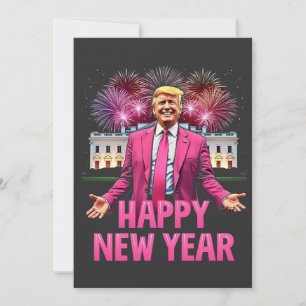 Convite Véspera de Ano Novo Resolução Trump 2025