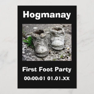 Convite Véspera de ano novo Scottish Hogmanay Party 20xx