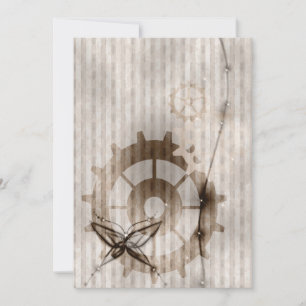 Convite Vestido de Casamento de Ursos de Damáscaras com R