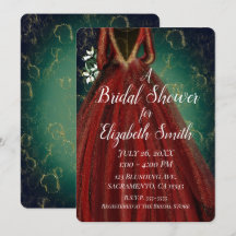 Vestido de Festa de Noivado Glam Red Green Gold
