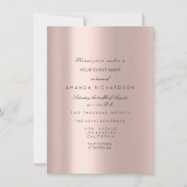 Convite Vestido de Noiva Faísca Rosa VIP Rosa Diamante