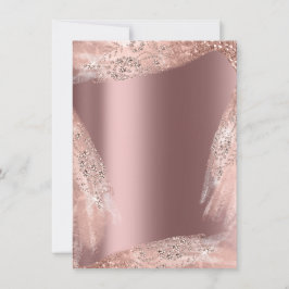 Convite Vestido de Noiva Rose Diamond Sparkly 16º Doce