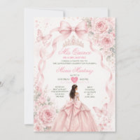 Vestido de Princesa Rosa Bege para Menina Quinceañ