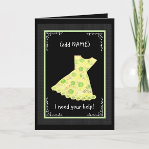 Convite Vestido Flor Menina PRIMAVERA AMARELO Nome Persona