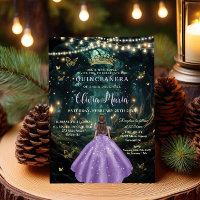 Vestido Lilático Roxo Da Floresta Encantada XV Qui