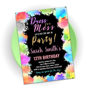 Convite Vestido para Convidações de Aniversário do Mess Pa