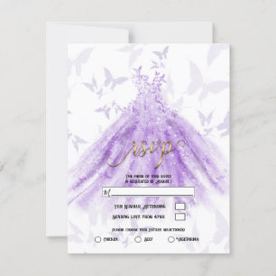 Convite Vestido Roxo Dança da Borboleta Festa de Noivado R