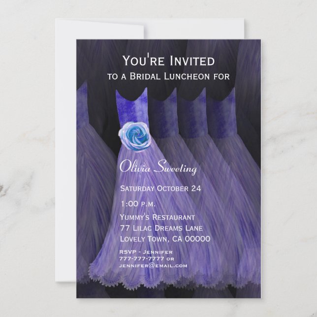 Convite Vestidos roxos de ponte V01 (Frente)