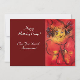 CONVITE VESTUÁRIO COM BORRACHA VERMELHA