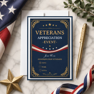 Convite Veteranos Obrigado Festa Patriótica Militar