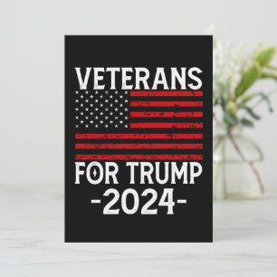 Convite Veteranos para Trump 2024 Pro Trump