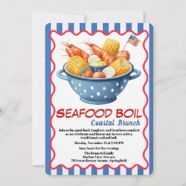 Convite Veterans Day Invitation | Seafood Boil Celebration