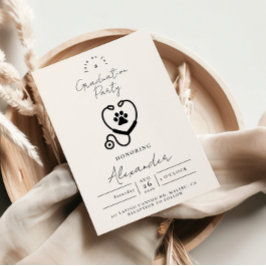 Convite Veterinarian Graduation Party