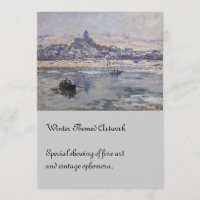 Vetheuil en Hiver Boat no rio