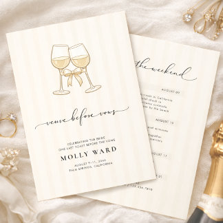 Convite Veuve Before Vows Bachelorette Weekend