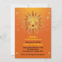 Viagem Amarela Laranja ao Redor do Sol Aniversário