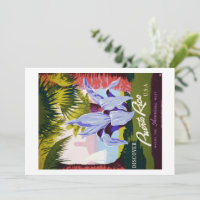 Viagem ao Porto Rico Vintage Tropical Personalizad