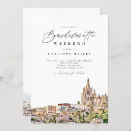 Convite VIAGEM Bachelorette MIGUEL MÉXICO Itinerário