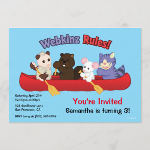 Convite Viagem da canoa das regras de Webkinz   Webkinz