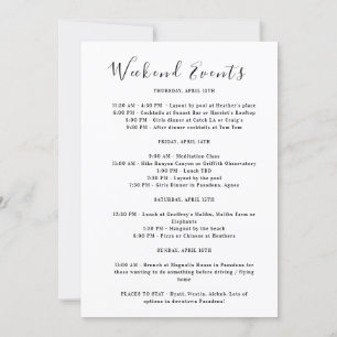 Convite Viagem de Fim de Semana das Garotas de Los Angeles