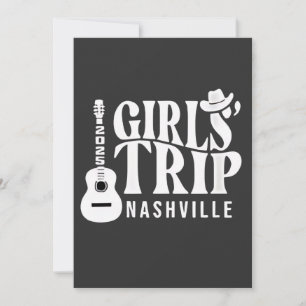 Convite Viagem de Meninas Nashville 2025 Férias de Verão 
