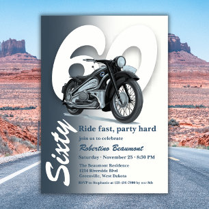 Convite Viagem de Moto Clássica Rapidamente 60º Aniversári
