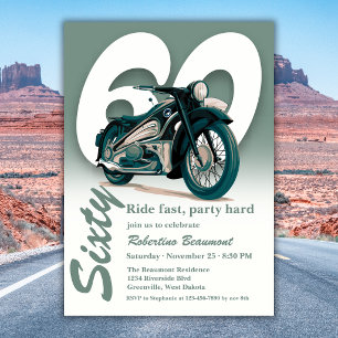 Convite Viagem de Moto Clássica Rapidamente 60º Aniversári
