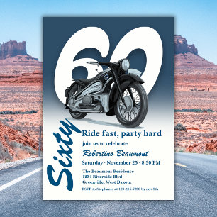 Convite Viagem de Moto Clássica Rapidamente 60º Aniversári