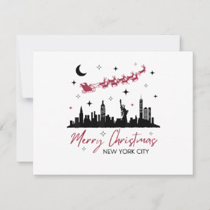 Convite Viagem de Natal para Nova York, Feliz Natal Nova 