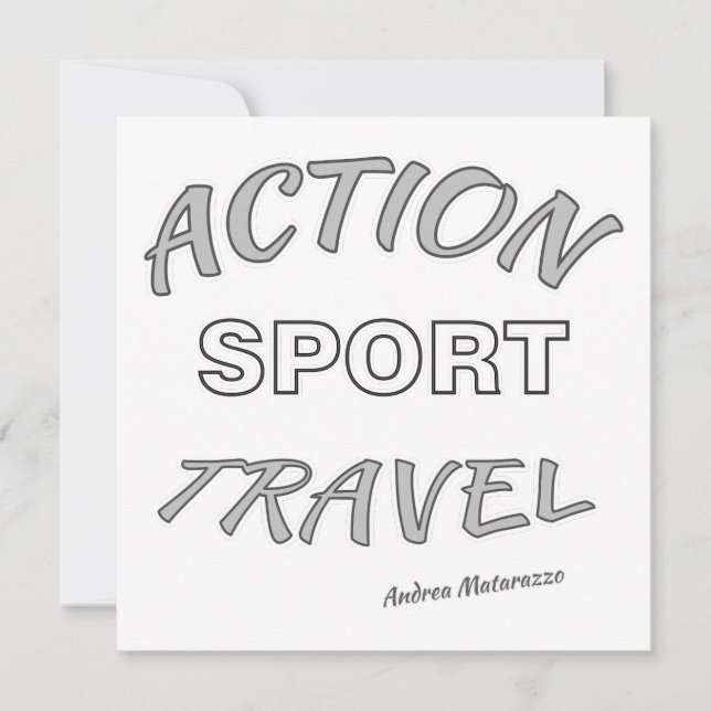 Convite Viagem Esportiva de Ação (Frente)