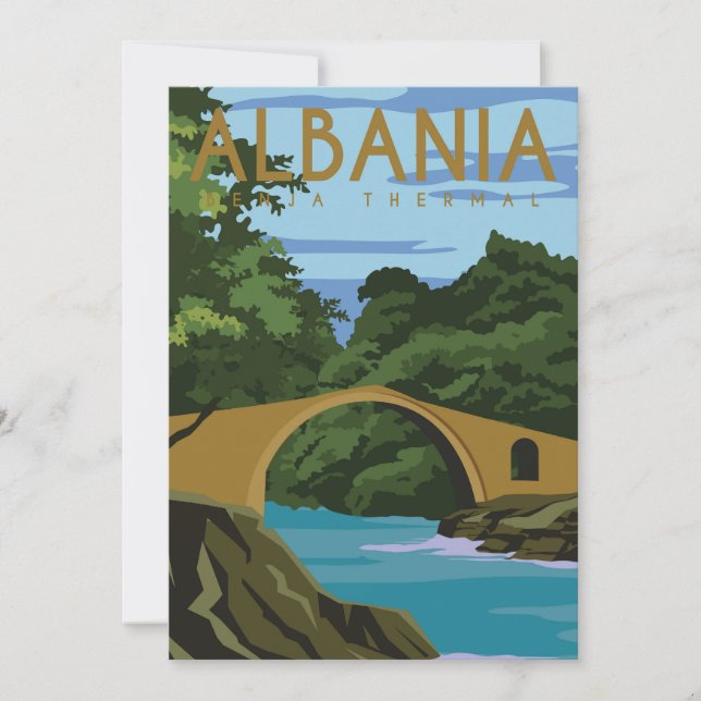 Convite Viagem para a Albânia (Frente)