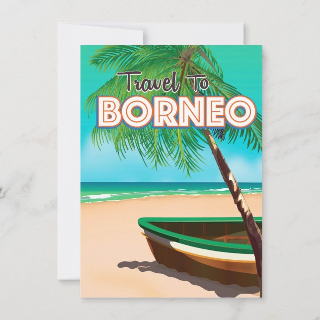 Convite Viagem para Bornéu (Verso)