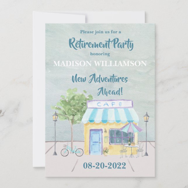Convite Viagem Theme Retirement Party (Frente)