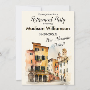 Convite Viagem Theme Retirement Party