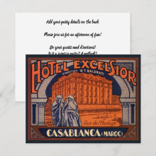 Convite Viagens Antigas, Casablanca no Marrocos, África