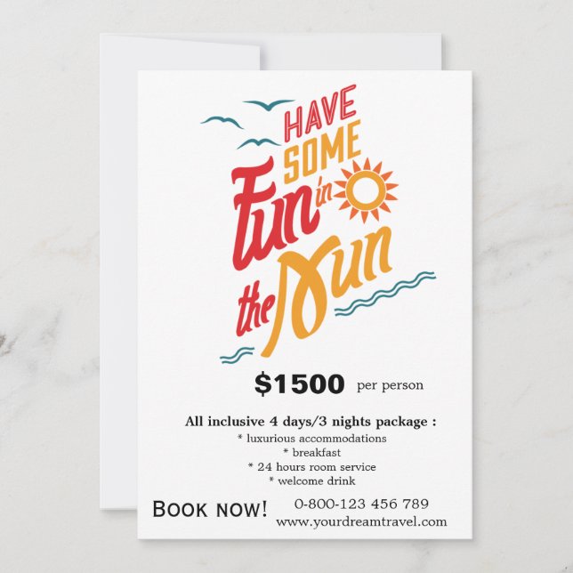 Convite Viagens de turismo (Frente)